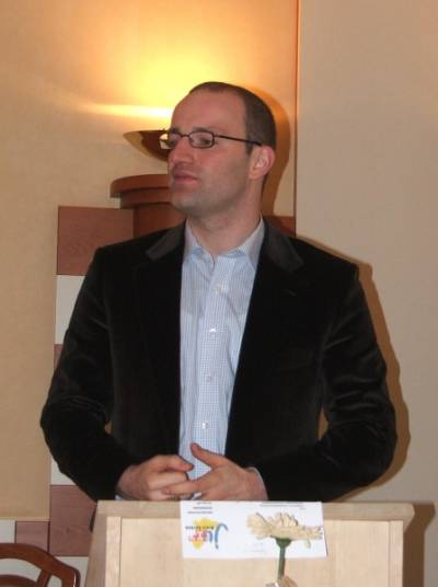 Der scheidende Vorsitzende Jens Spahn bei seinem Bericht �ber die Vorstandsarbeit.